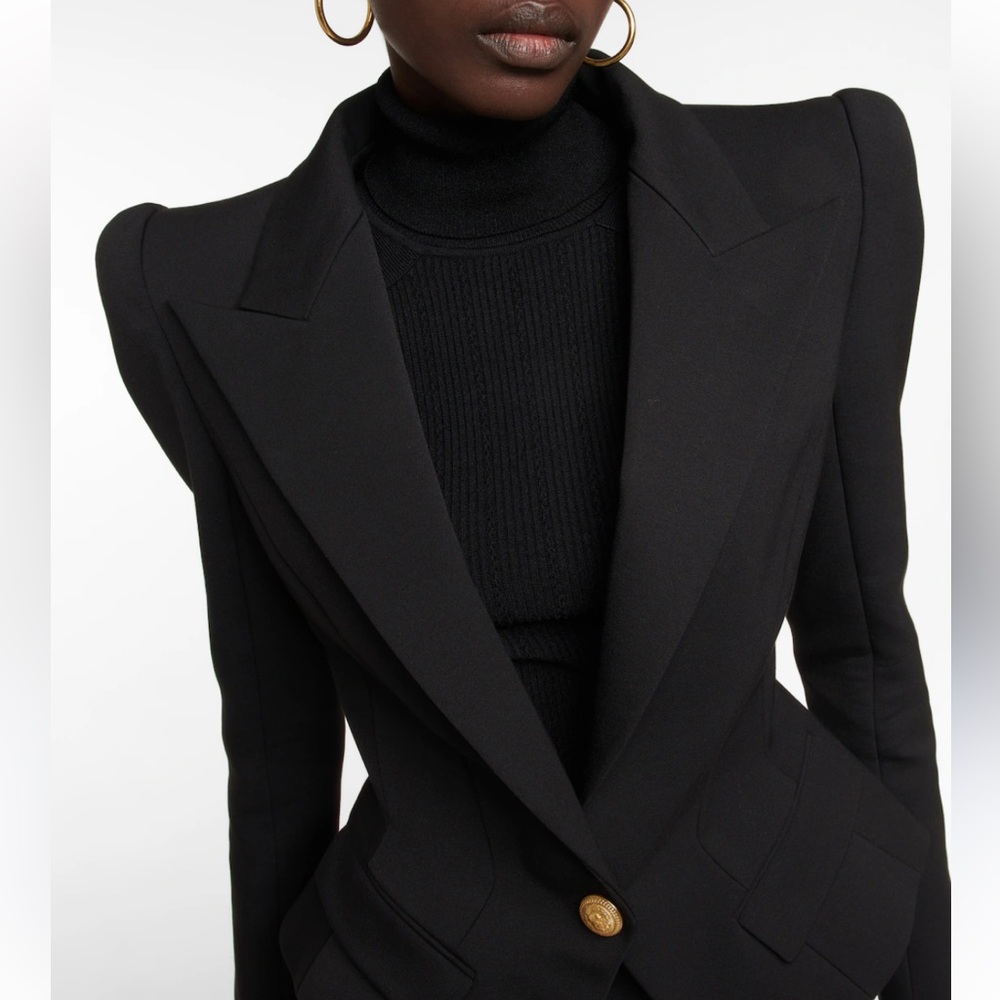 Balmain Blazer- Flap pockets Single-breasted Blazer - Picture 5 of 13